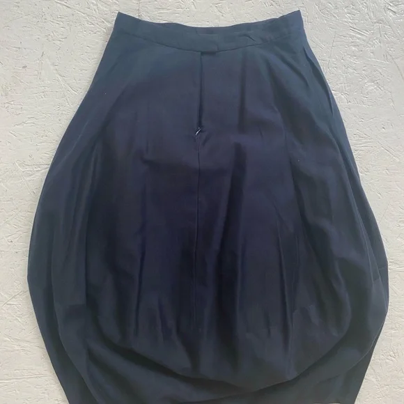 COS Navy Cocoon High/Low Skirt - Picture 6 of 6